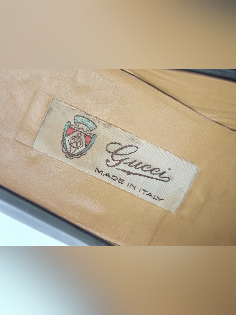 Gucci Black Leather Loafers with Red & Green Web and Gold Horsebit - Picture 7 of 13
